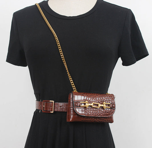 PU Leather Chain Belt Bag – Soulmate Streetwear Accessory | same ANTHEM - Bag