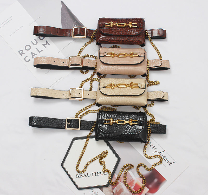 PU Leather Chain Belt Bag – Soulmate Streetwear Accessory | same ANTHEM - Bag