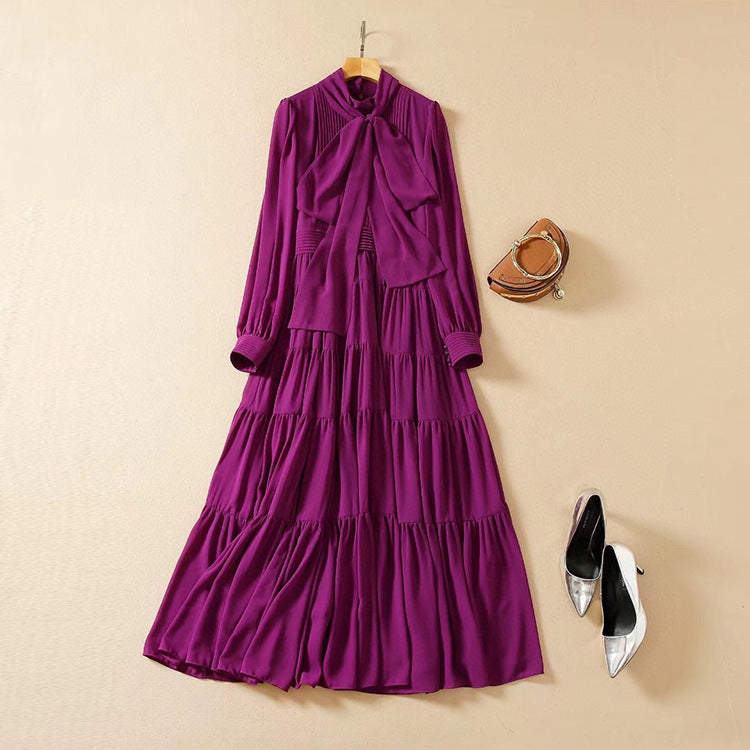 Purple Long Skirt Dress | Light Luxury Fashion | same ANTHEM.