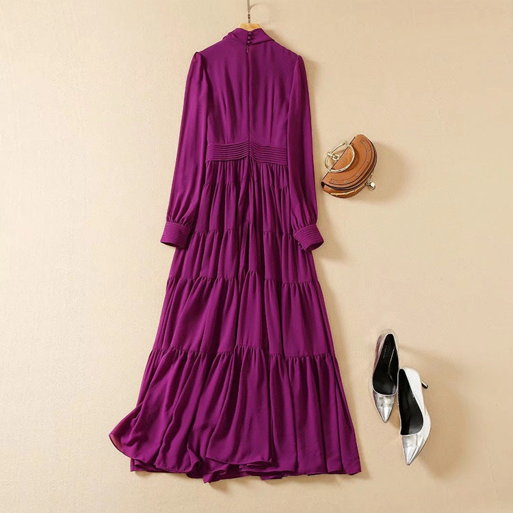 Purple Long Skirt Dress | Light Luxury Fashion | same ANTHEM.