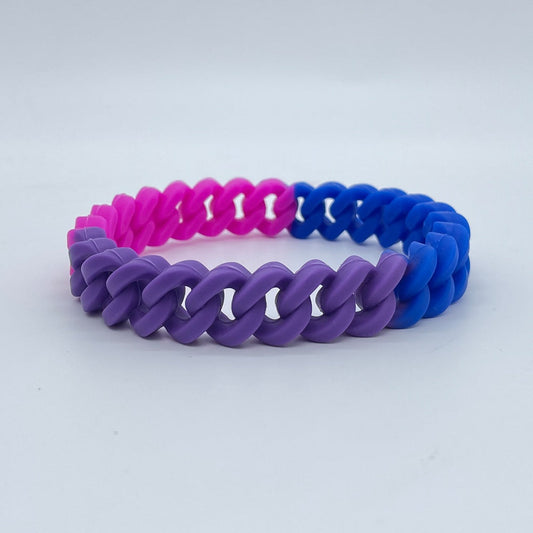 Rainbow Twist Silicone Bracelet – same ANTHEM. Unisex Soulmate Streetwear - Rainbow - Bag
