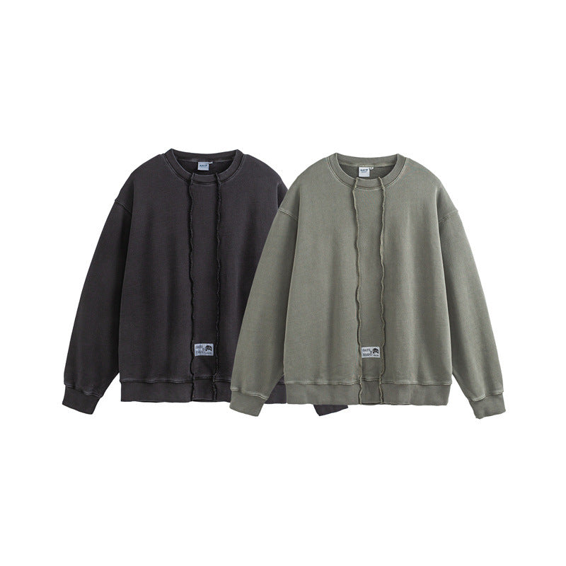 Raw Edge Crew Neck Sweatshirt – Soulmate Streetwear for Men | same ANTHEM