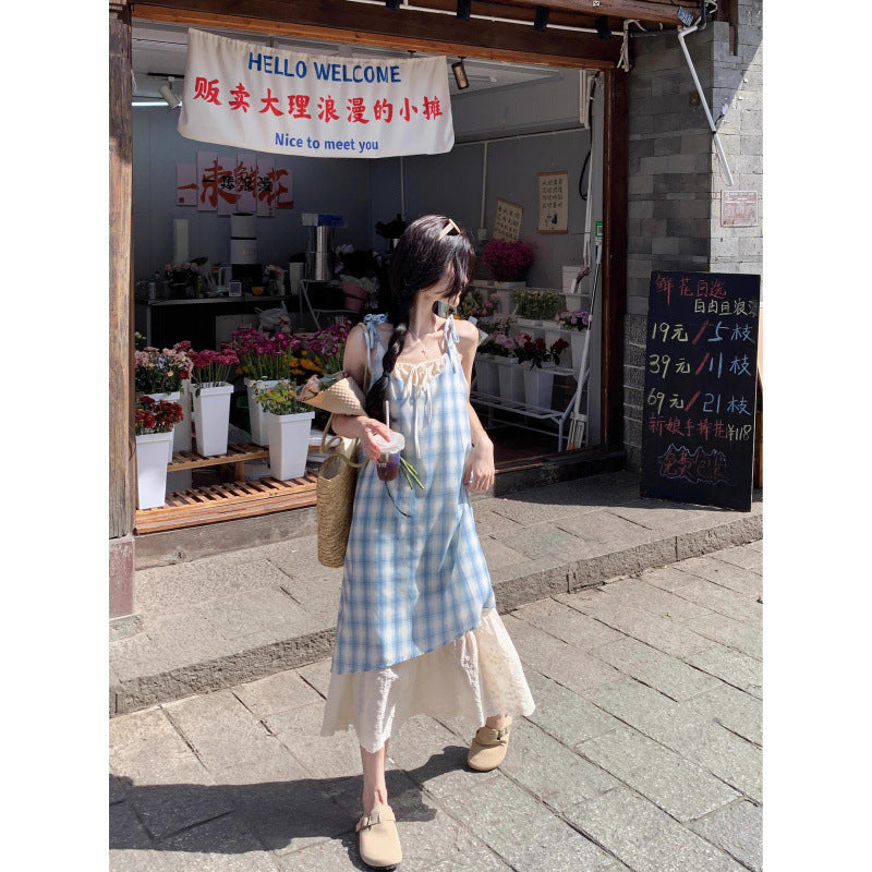 Red Plaid Two-Piece Strapless Dress Women | Vacation & Date Night | same ANTHEM.