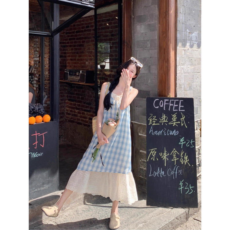Red Plaid Two-Piece Strapless Dress Women | Vacation & Date Night | same ANTHEM.