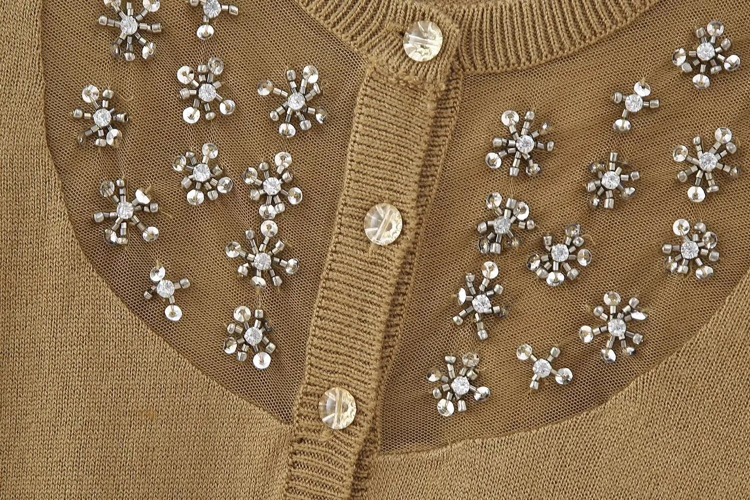 Rhinestone Knit Cardigan – dreamy soulmate streetwear | same ANTHEM.