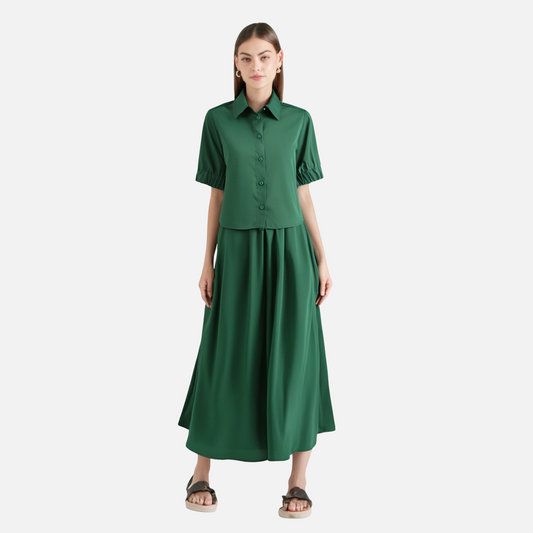 Romantic Midi Skirt Set – Dreamy Streetwear Dress Look | same ANTHEM