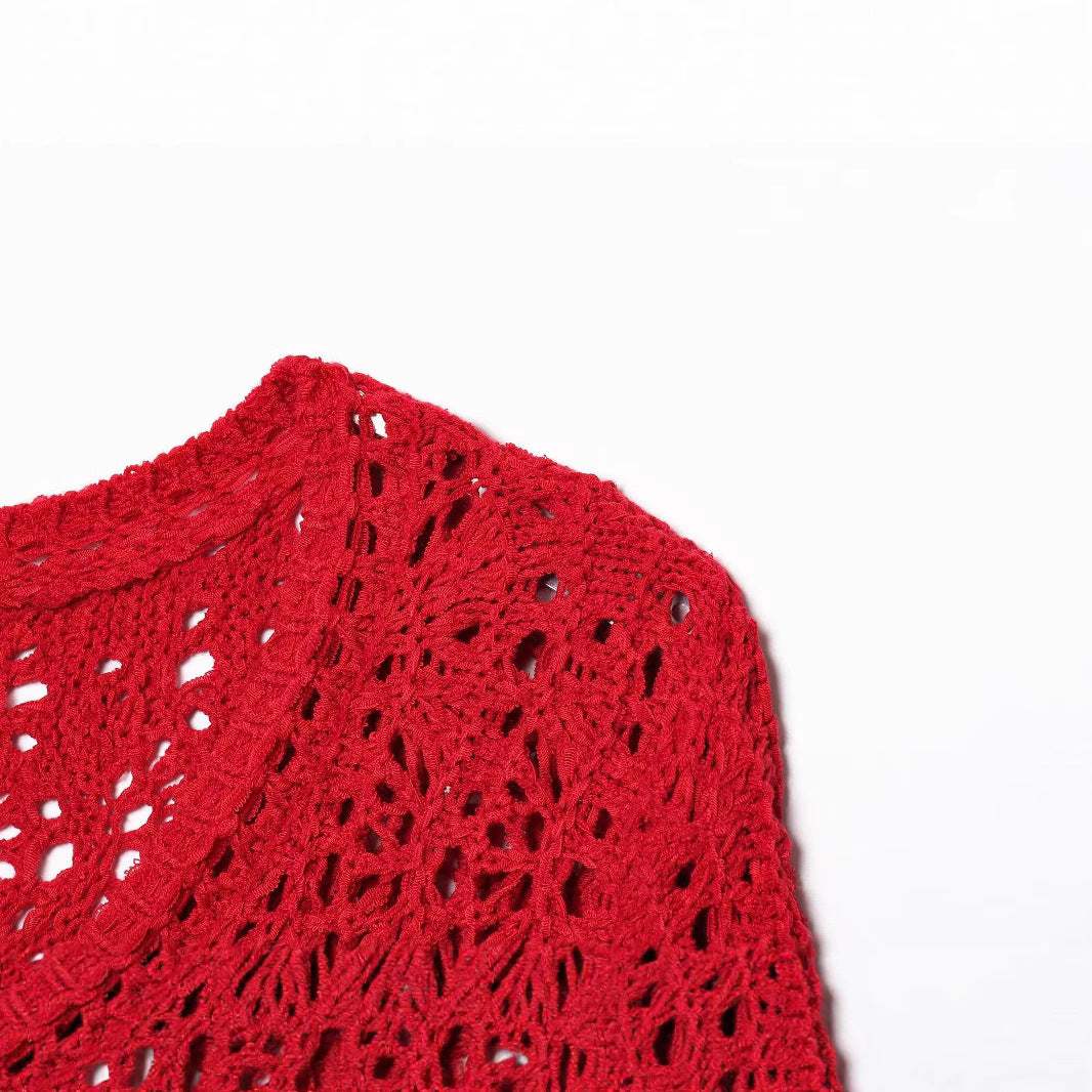 Round Neck Hollow Knitted Cardigan – Dreamy Soulmate Streetwear | same ANTHEM