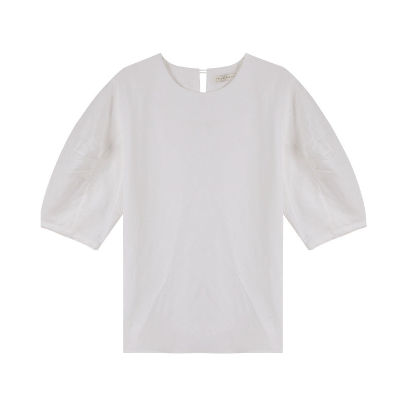 Round Neck VersatileTop | same ANTHEM. - White / One size - Bag