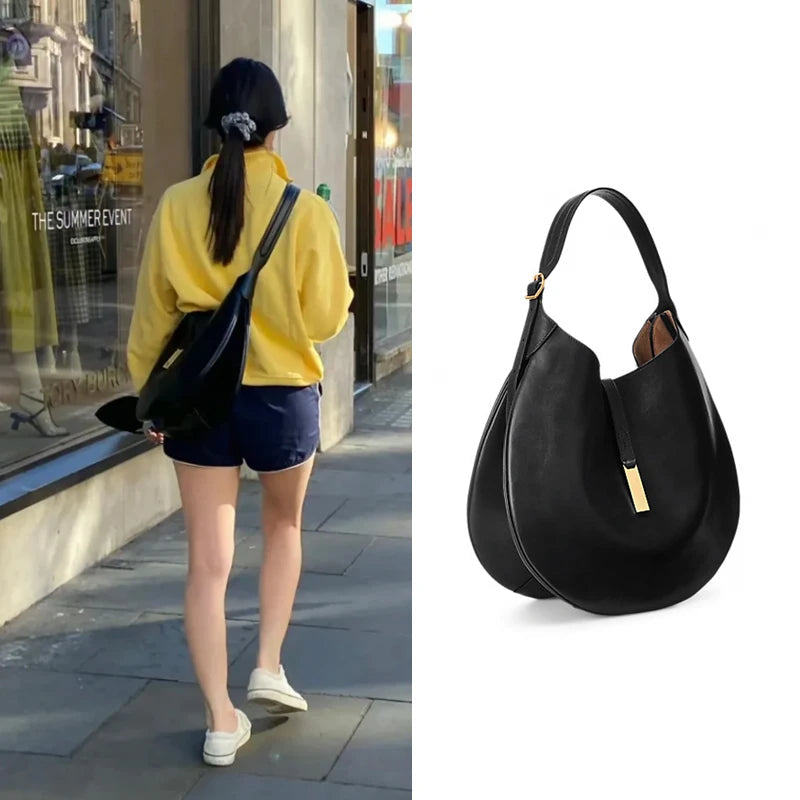 Ruched Hobo Luxury PU Leather Crossbody Bag same ANTHEM.