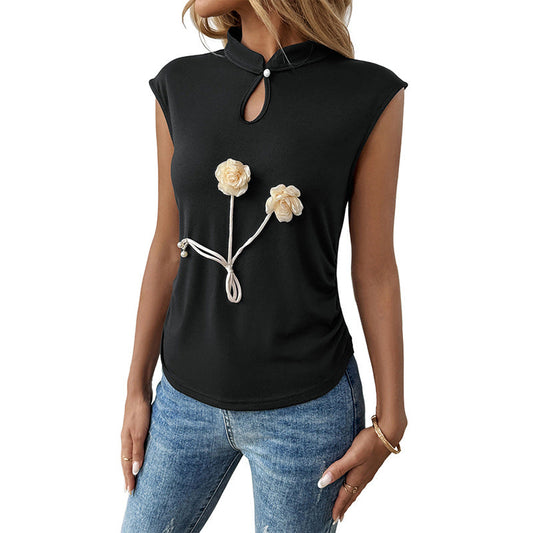 same ANTHEM. 3D Floral Chinese-Inspired Top – Sleeveless Soulmate Streetwear