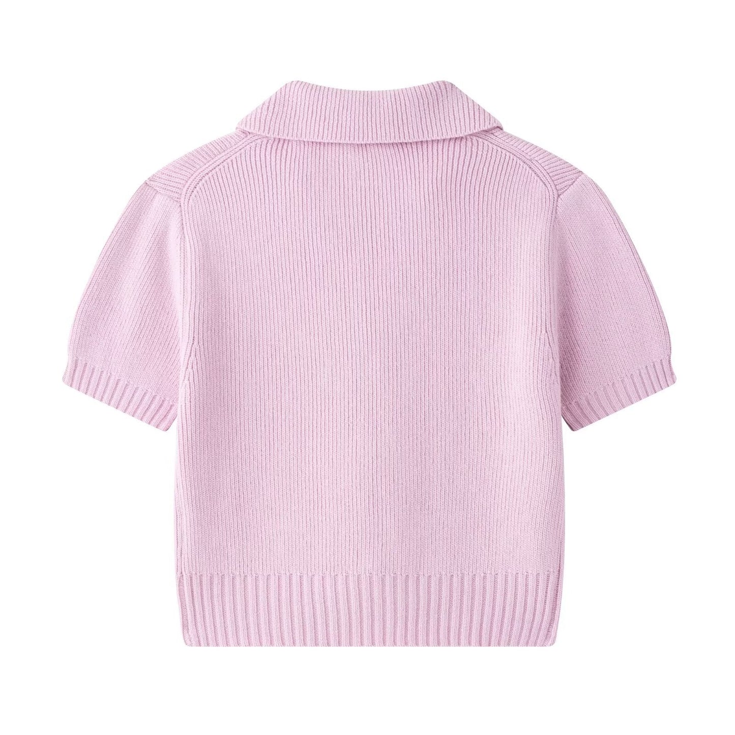 same ANTHEM. Bow Knit Top – Sweet Collar Streetwear for Soulmates & Besties