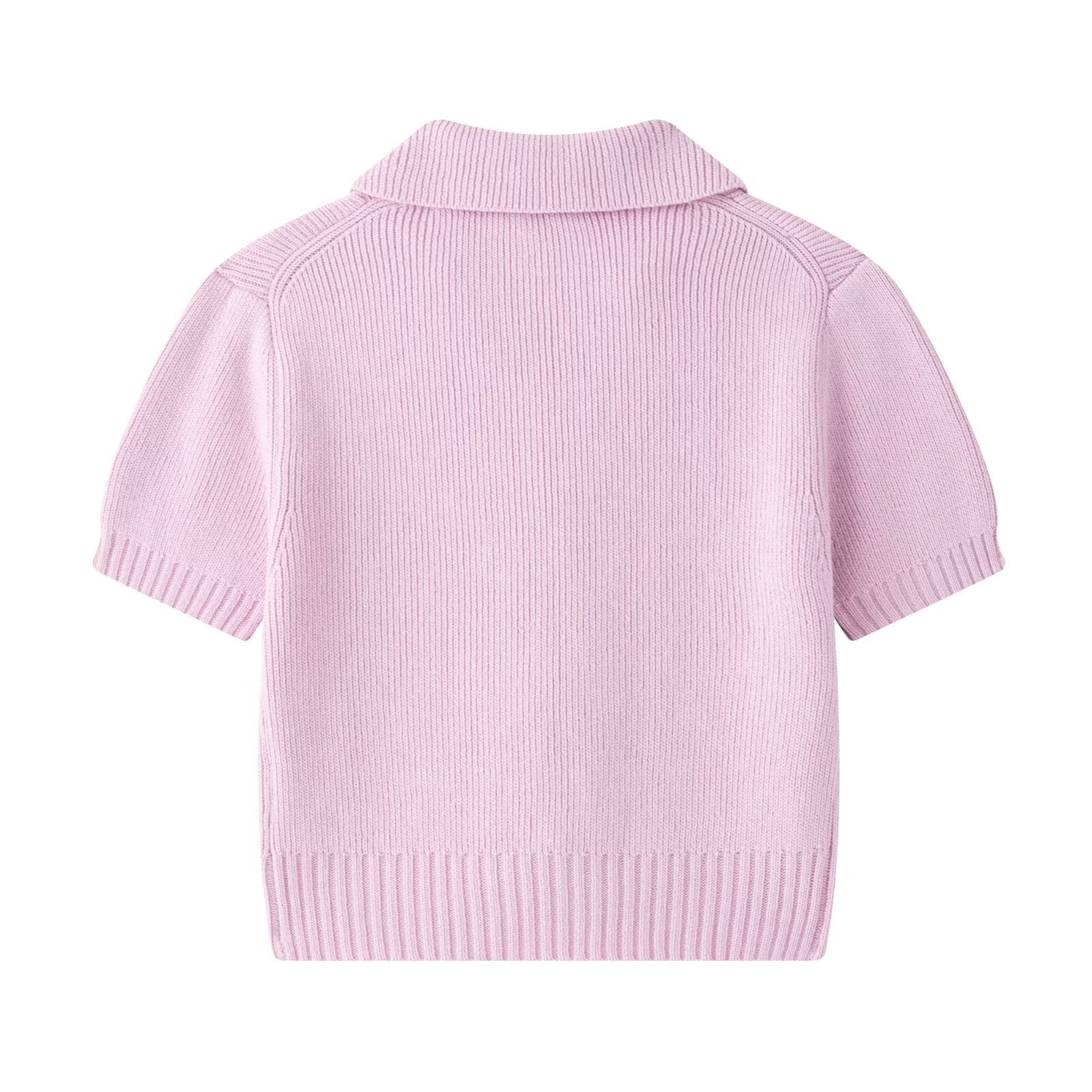 same ANTHEM. Bow Knit Top – Sweet Collar Streetwear for Soulmates & Besties