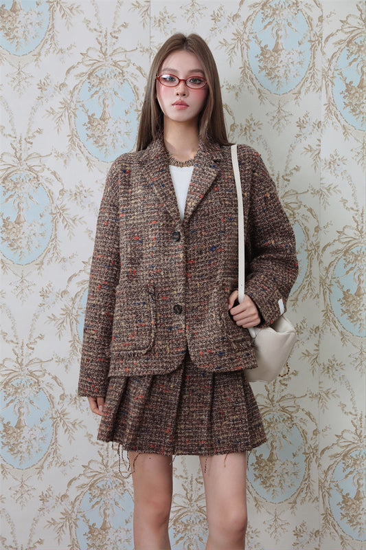 same ANTHEM. Brown Blazer Streetwear – Vintage Loose Fit Jacket for Soulmates & Besties