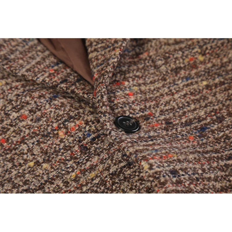 same ANTHEM. Brown Blazer Streetwear – Vintage Loose Fit Jacket for Soulmates & Besties