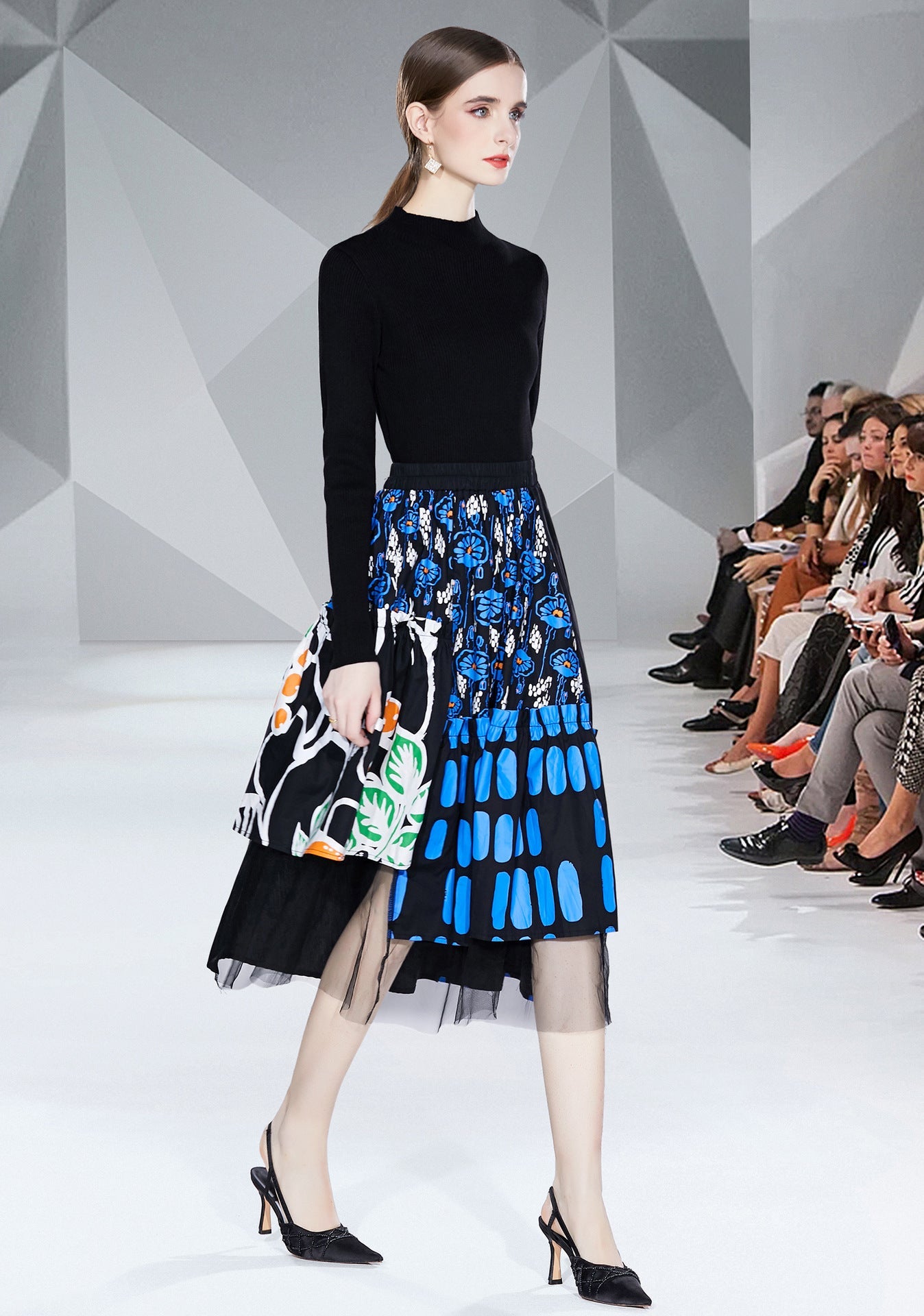 same ANTHEM. Contrast Mesh A-line Skirt – Soulmate Streetwear with Edge