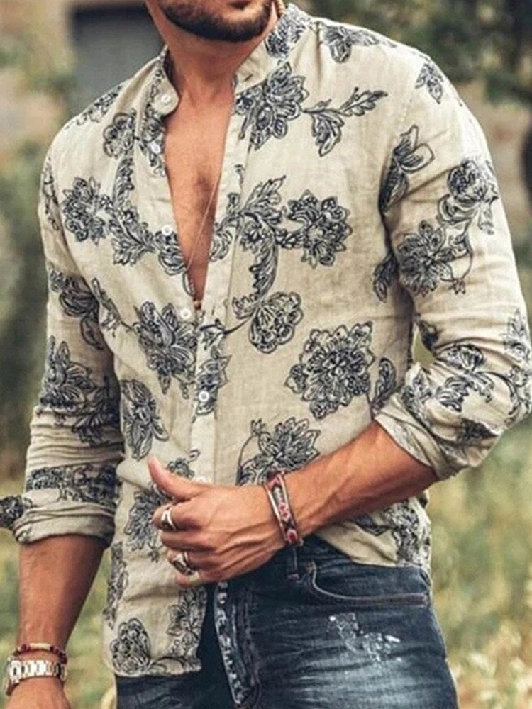 same ANTHEM. Floral Slim Fit Shirt – Soulmate Streetwear for Men - multicolor / M
