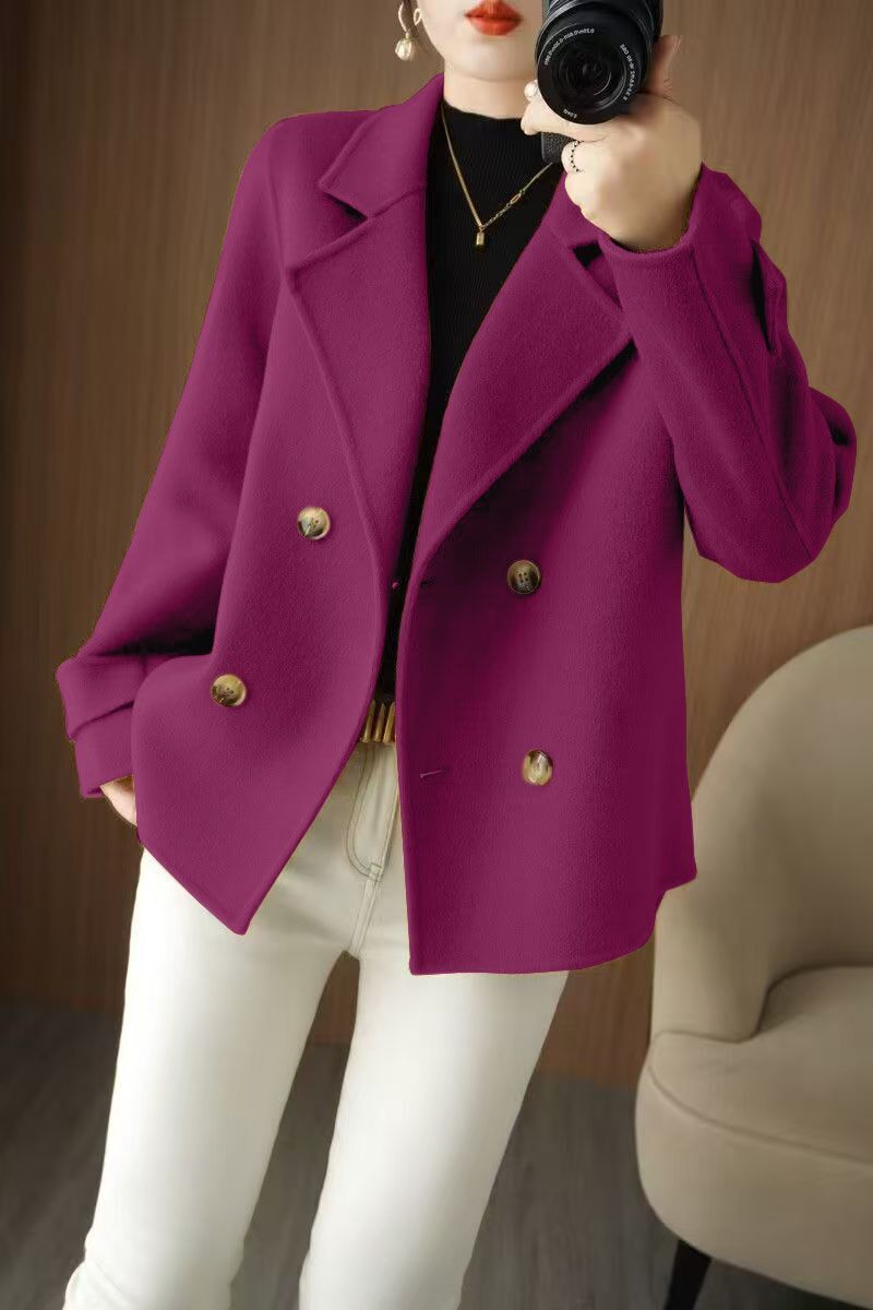 Same ANTHEM Graceful Casual Jacket – Warm Cozy & Timeless - Rose Purple / L