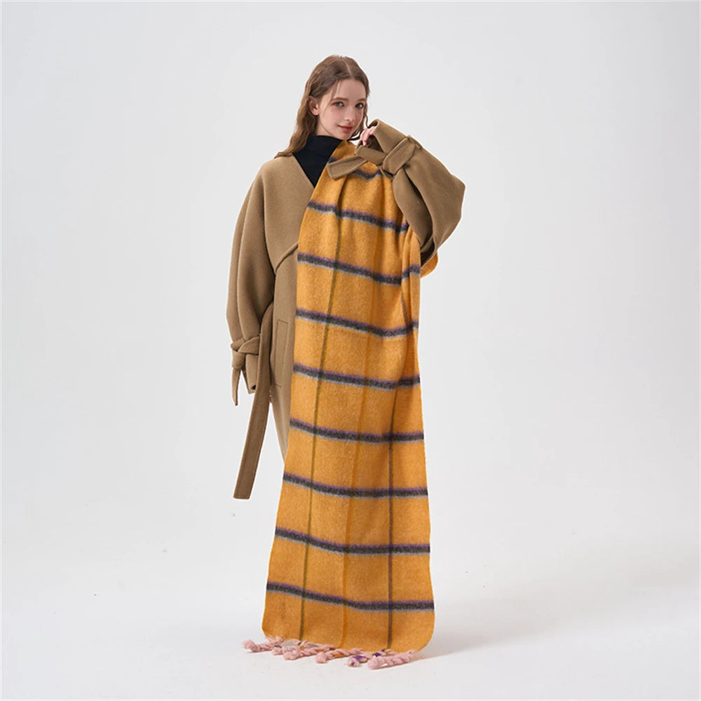 same ANTHEM. Handmade Pink Plaid Scarf – Soulmate Streetwear Warmth & Style