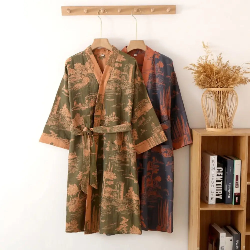 same ANTHEM. Men’s Jacquard Gauze Pajamas – Soulmate Streetwear for Rest & Rhythm