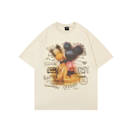 same ANTHEM. Retro Blurred Mickey T-Shirt – Soulmate Streetwear for Men