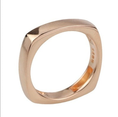 same ANTHEM. Titanium Steel Wild Couple Ring – Soulmate Statement Jewelry - Gold / Size 5 - Bag