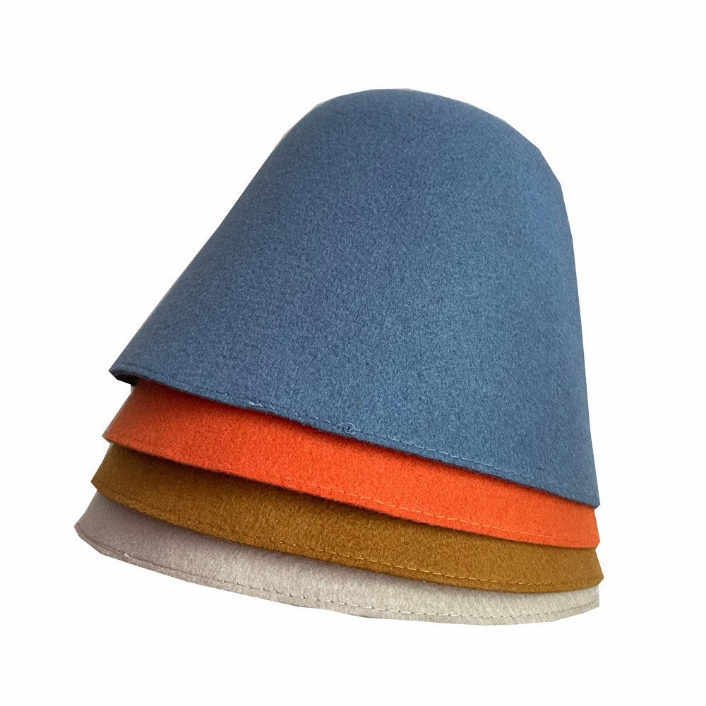same ANTHEM. Wool Felt Fisherman Hat – Retro Winter Streetwear for Soulmates - blue / 56-58cm