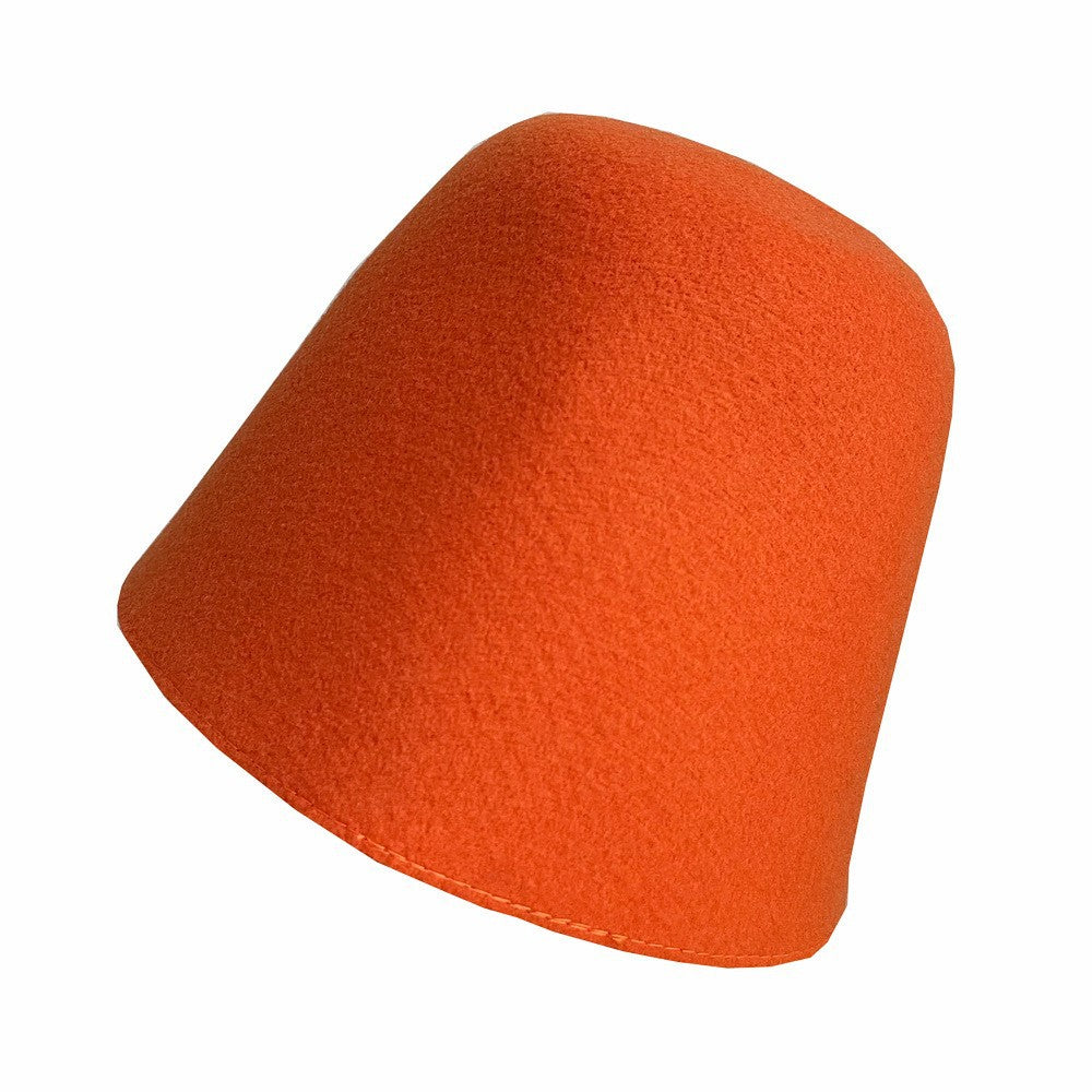 same ANTHEM. Wool Felt Fisherman Hat – Retro Winter Streetwear for Soulmates - orange / 56-58cm