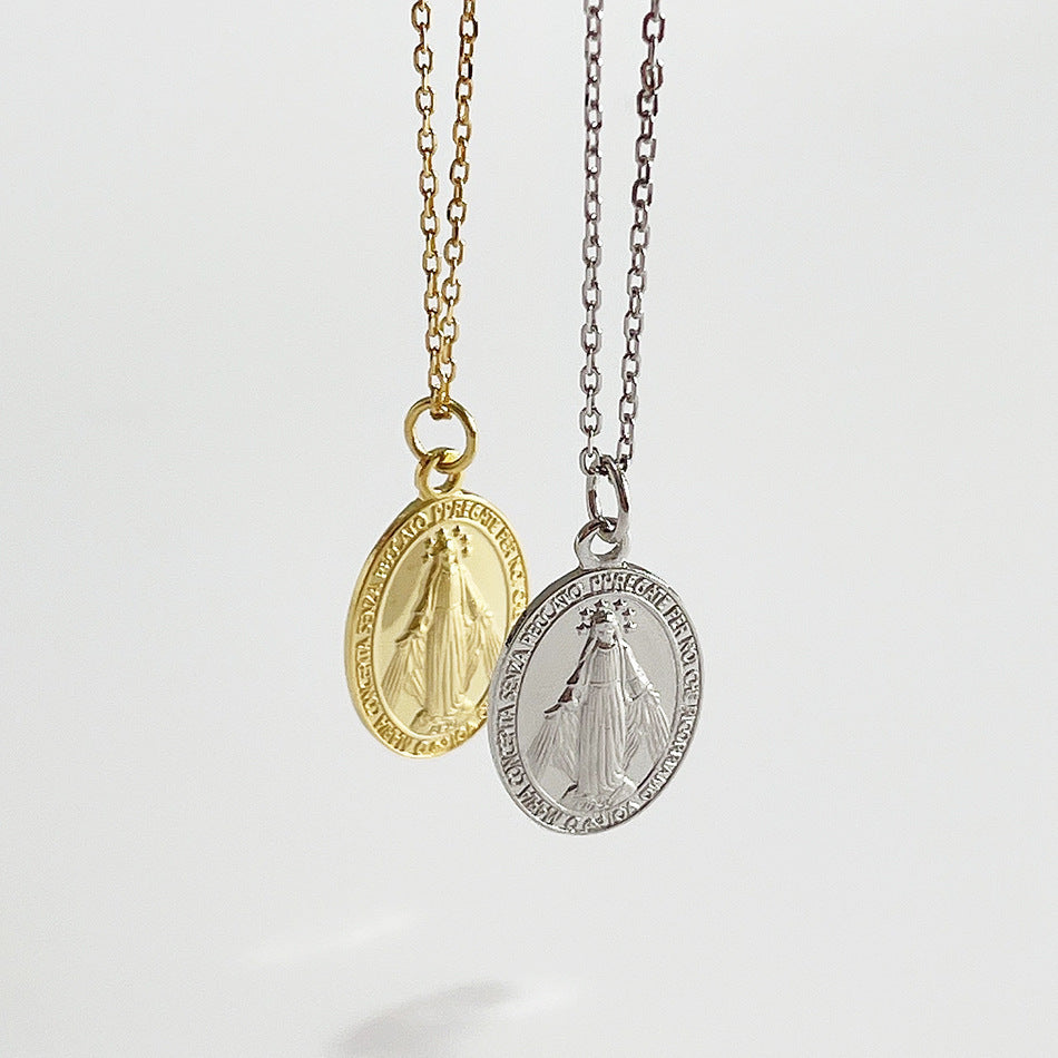 Silver 925 Vintage Cameo Necklace | Chic Boho Oval Pendant for Soulmates & Lovers | same ANTHEM