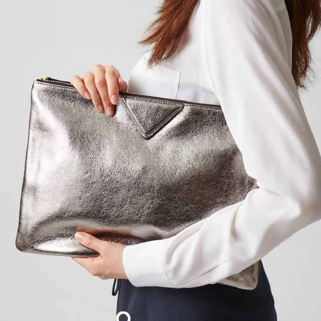 Silver Envelope Clutch Bag | Soulmate Streetwear – same ANTHEM. - Silver