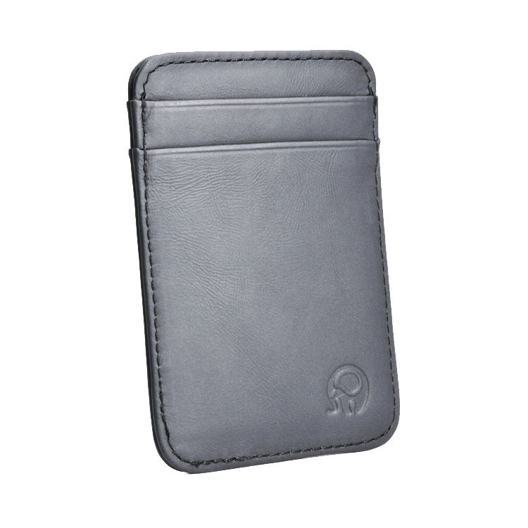 Small Card Case – Casual Cool Cowhide Card Holder | same ANTHEM - Vintage Oil Wax Brown