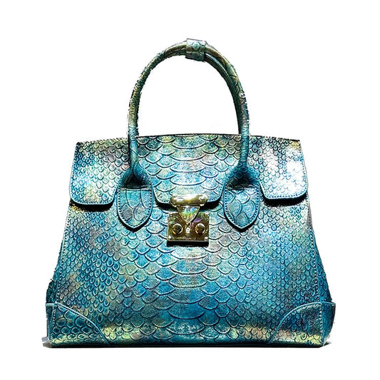 Snake Print Leather Crossbody Tote | Soulmate Streetwear – same ANTHEM.