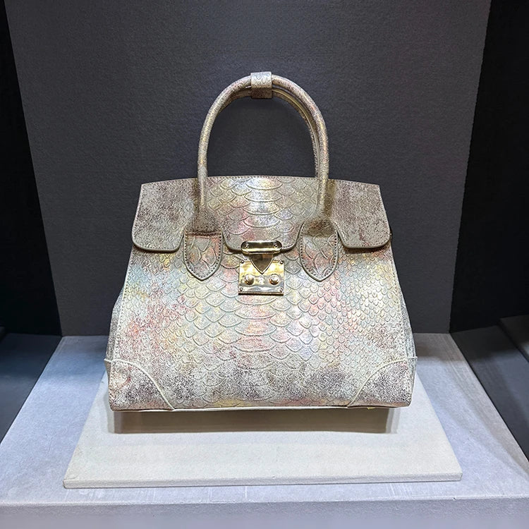 Snake Print Leather Crossbody Tote | Soulmate Streetwear – same ANTHEM.