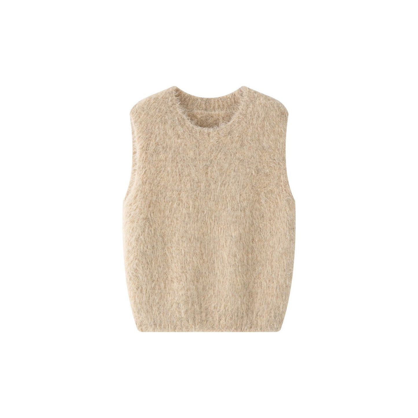 Soft Fluffy Wool Vest – Japanese Style Chic | same ANTHEM
