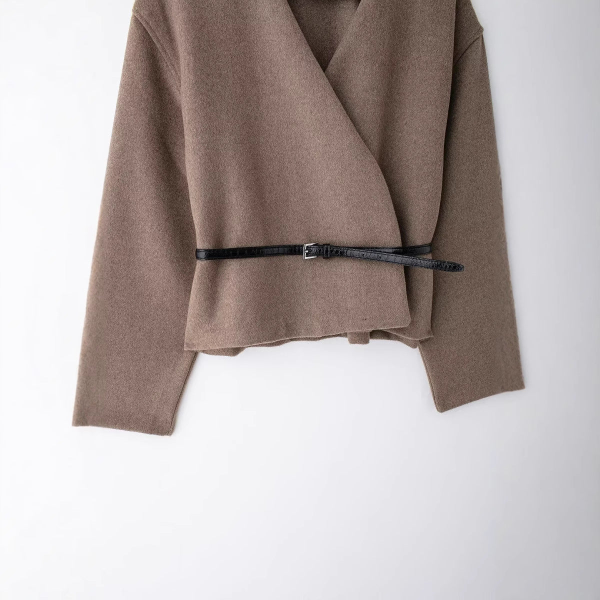 Soft V-Neck Belted Jacket – same ANTHEM. Soulmate Streetwear for Lovers