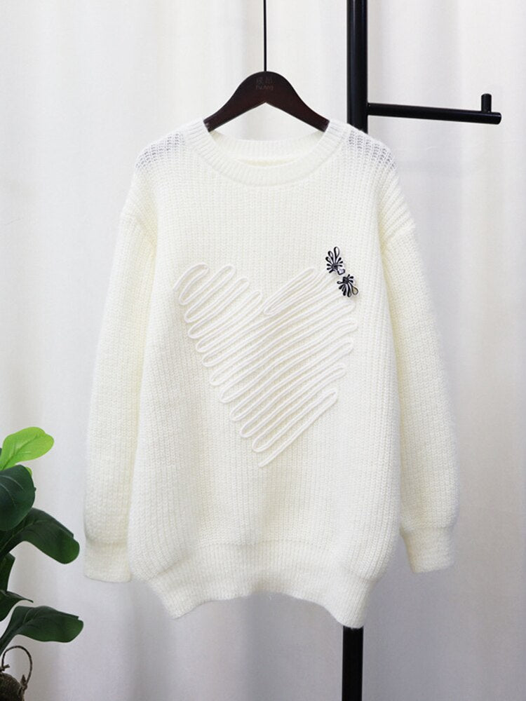 Soft Waxy Japanese Knitwear Sweater – Dreamy Soulmate Streetwear | same ANTHEM - Beige / One Size