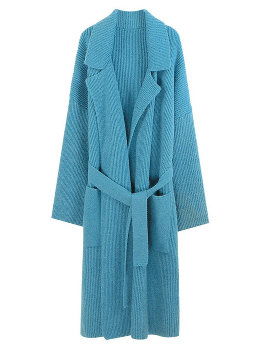 Solid Lapel Knit Cardigan – French Japanese Vintage Streetwear | same ANTHEM.Casual Vintage Clothing Autumn Winter