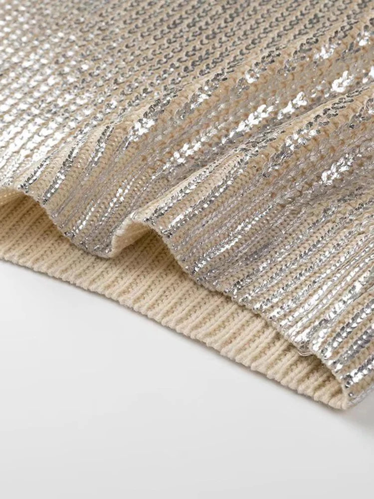 Solid Sequin Design Sweater – dreamy chic streetwear | same ANTHEM.