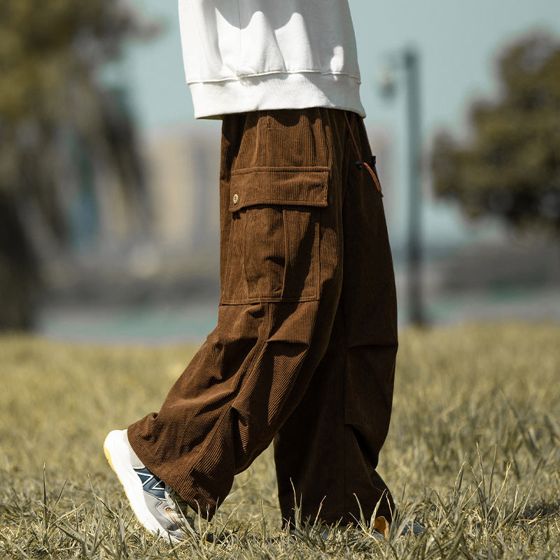 Soulmate Corduroy Pants – Casual Boho Baggy Streetwear | Same Anthem - Brown / 2XL - Pants