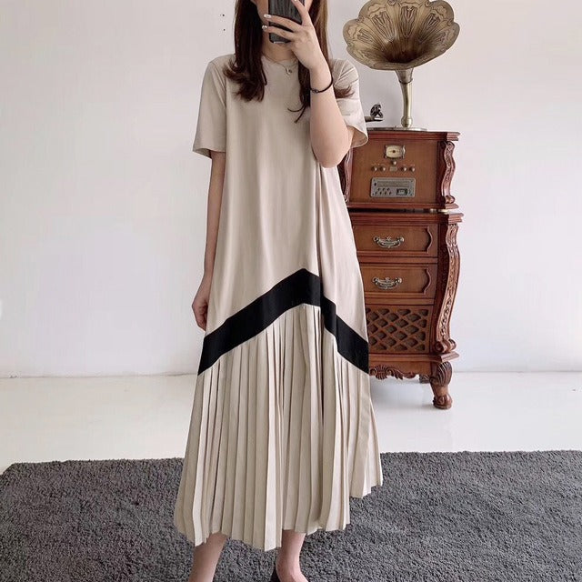 Spring Pleated Fairytale Dress – Loose Fit Soulmate Wear | same ANTHEM. - Khaki / M