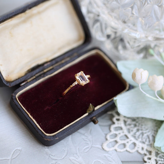 Square Rock Sugar Crystal Ring | Boho Soulmate Jewelry | Same Anthem