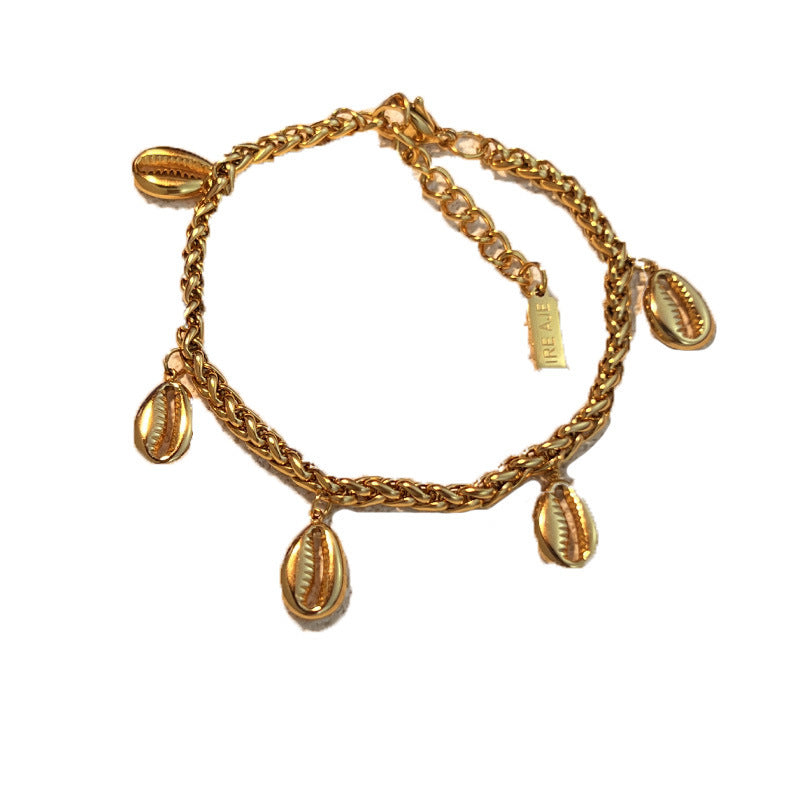 Stainless Steel Bracelet Gold Shell | Chic Boho Bracelet | same ANTHEM - SSYS085