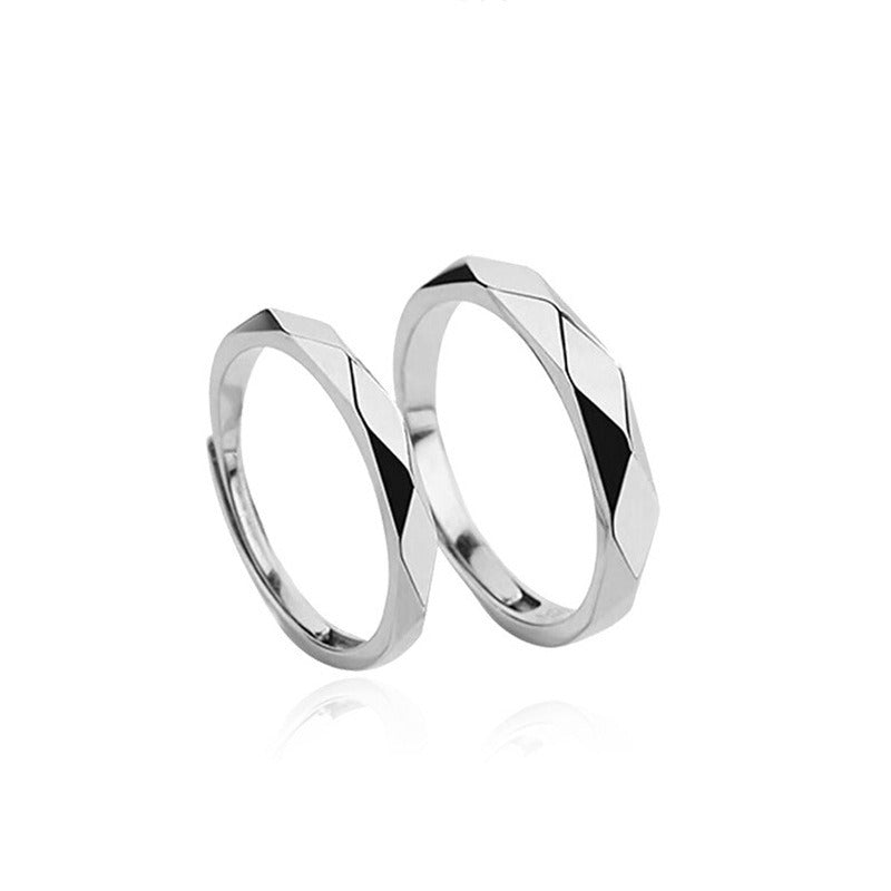 Sterling Silver Couple Rings – Adjustable Dedication Rings for Soulmates | same ANTHEM.