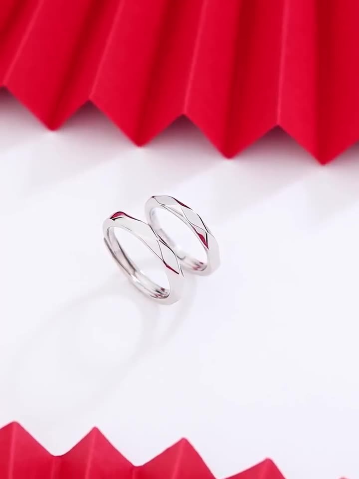 Sterling Silver Couple Rings – Adjustable Dedication Rings for Soulmates | same ANTHEM.