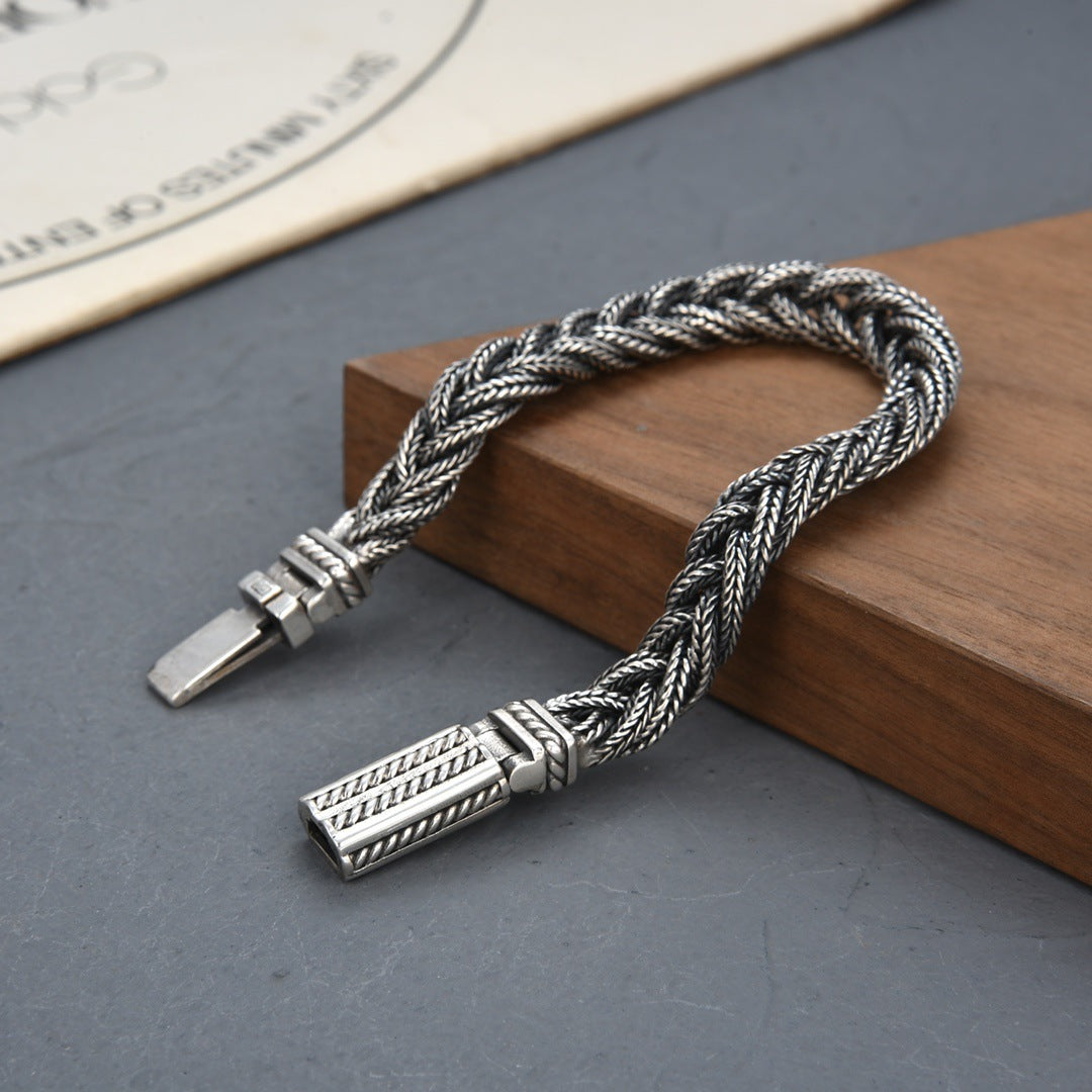 Sterling Silver Fox Tail Bracelet for Men – Soulmate Streetwear | same ANTHEM. - Bag