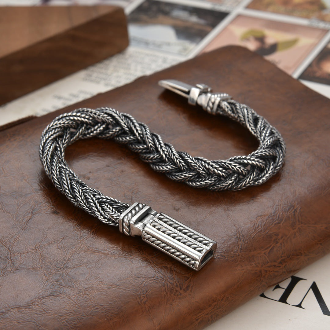 Sterling Silver Fox Tail Bracelet for Men – Soulmate Streetwear | same ANTHEM. - Bag