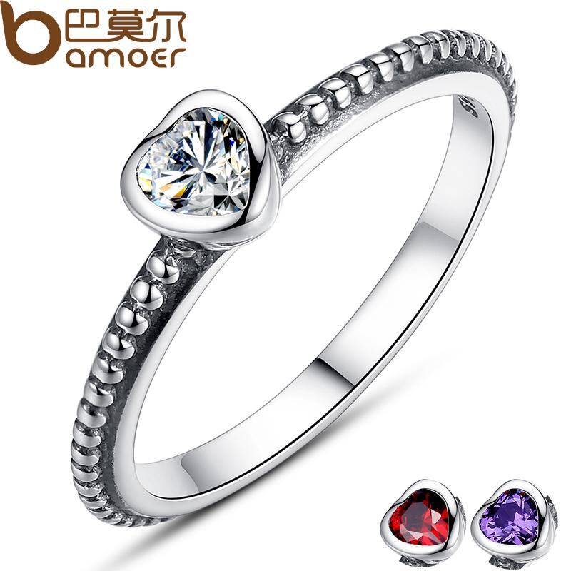 Sterling Silver Love Heart Ring – Women’s Romantic Jewellery | same ANTHEM - PA7107-6