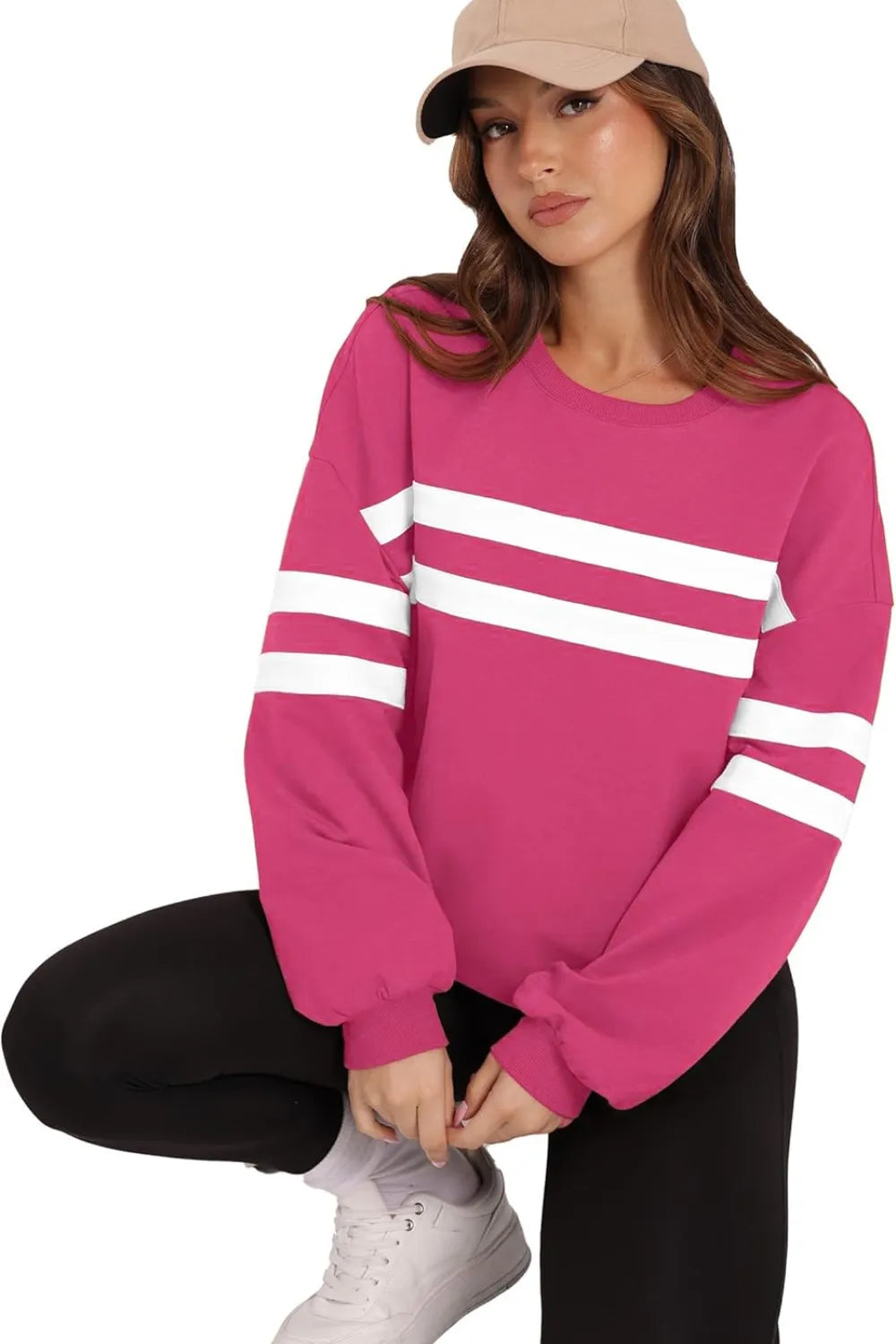 Striped Dropped Shoulder Sweatshirt – same ANTHEM | Dreamy Streetwear for Soulmates & Lovers