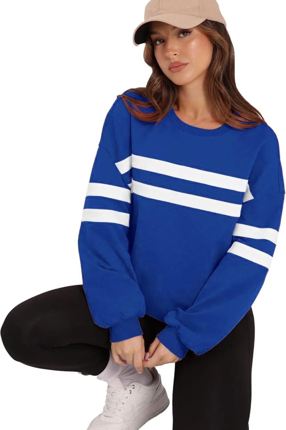 Striped Dropped Shoulder Sweatshirt – same ANTHEM | Dreamy Streetwear for Soulmates & Lovers