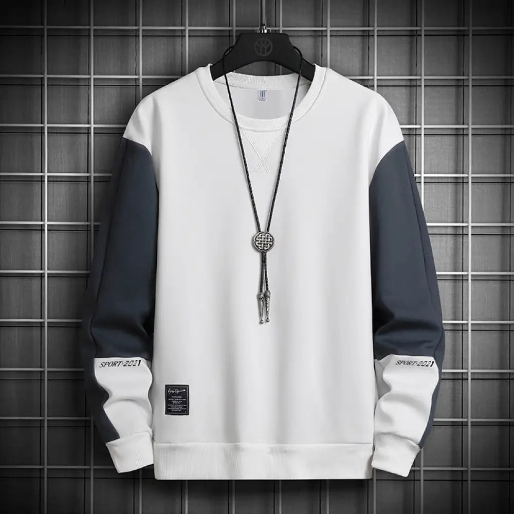 Student Loose Fashion Big Size Couple Blouse - White / 2XL