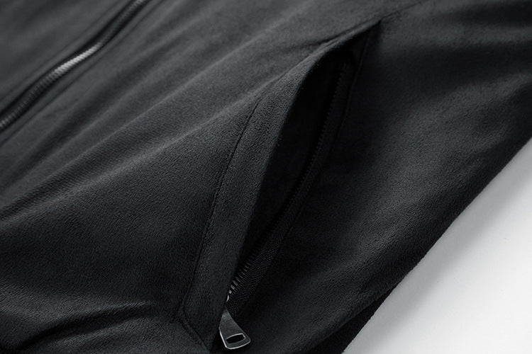 Suede Stand Collar Men’s Jacket – Classic Casual with Street Soul | same ANTHEM